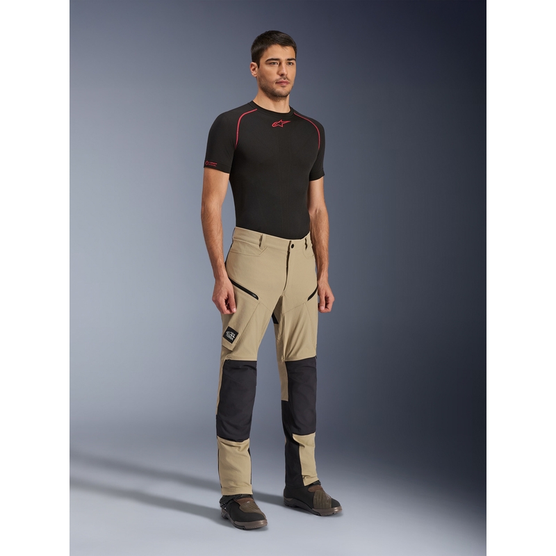 Alpinestars Explore AST motorbroek lichtbruin-zwart