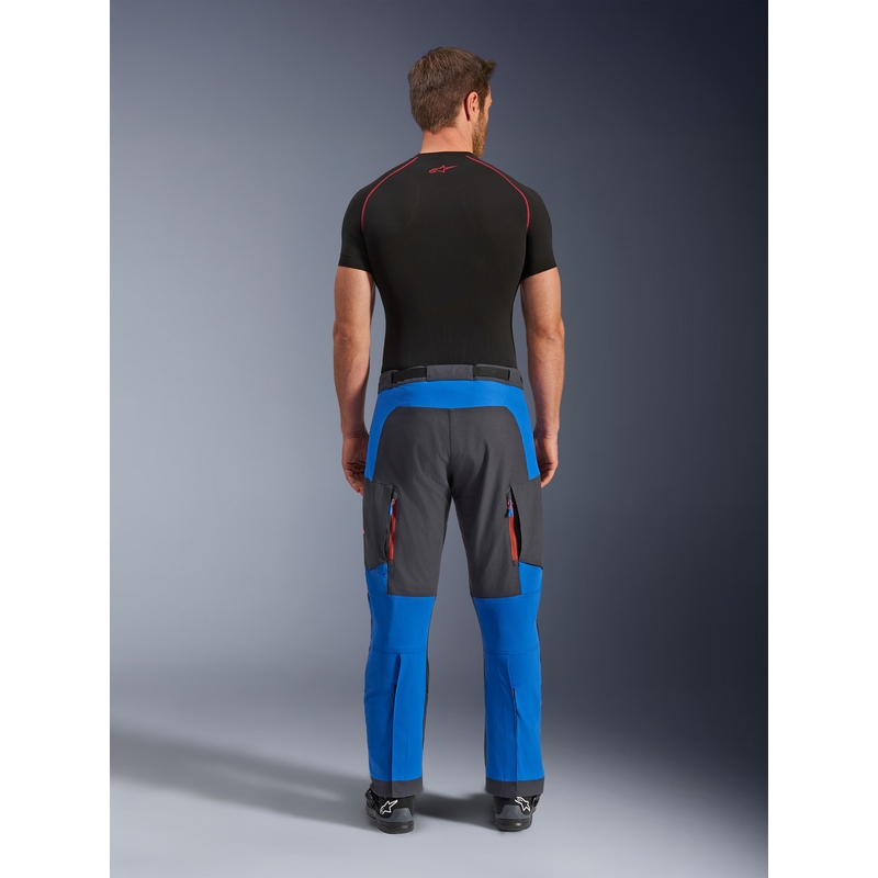 Alpinestars Maxdura Dual motorbroek blauw-donkergrijs-oranje