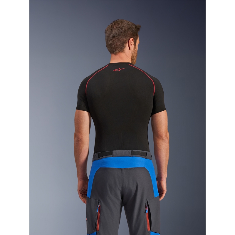 Alpinestars Maxdura Dual motorbroek blauw-donkergrijs-oranje