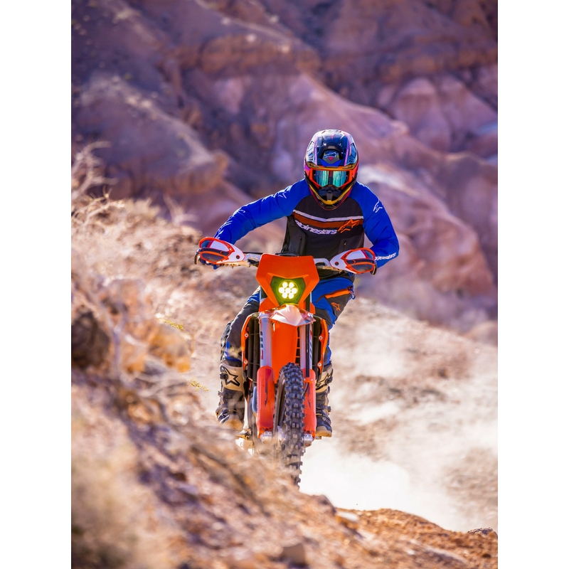 Alpinestars Maxdura Dual motorbroek blauw-donkergrijs-oranje