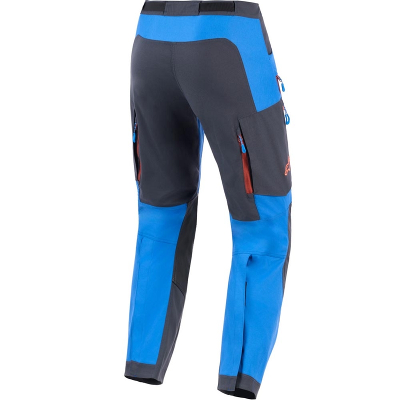 Alpinestars Maxdura Dual motorbroek blauw-donkergrijs-oranje