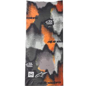 Alpinestars Buff Nazca nekwarmer camouflagegrijs-fluo oranje