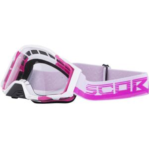 Scorpion MX Mask motorcrossbril roze-wit