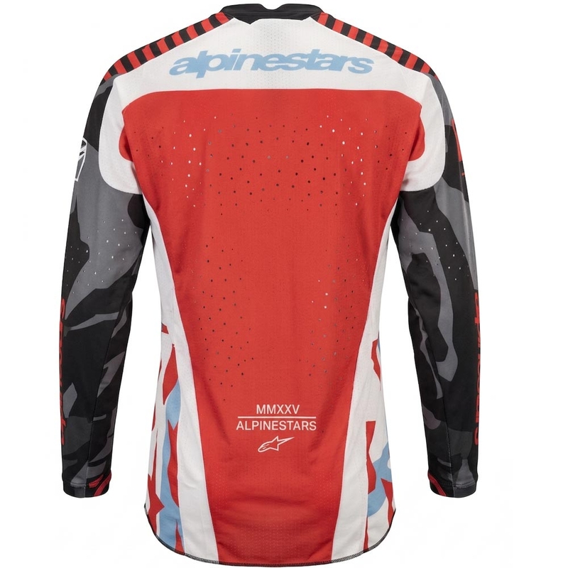 Alpinestars Techstar limited edition Beast Coast motorcrossshirt grijs-zwart-oranje