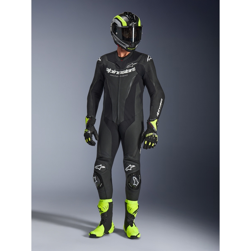 Alpinestars GP FORCE V2 eendelig motorpak zwart-wit