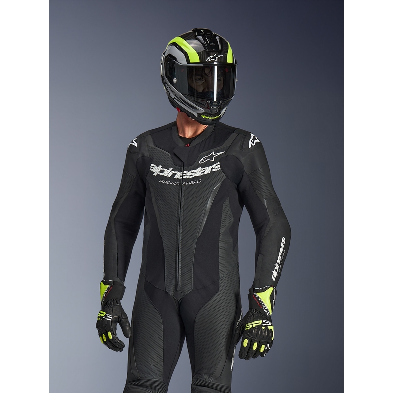 Alpinestars GP FORCE V2 eendelig motorpak zwart-wit