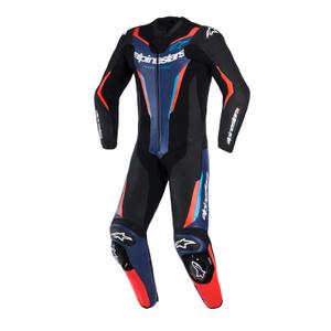 Alpinestars GP FORCE V2 eendelig motorpak zwart-blauw-fluorrood-