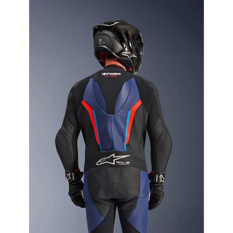 Alpinestars GP FORCE V2 eendelig motorpak zwart-blauw-fluorrood-