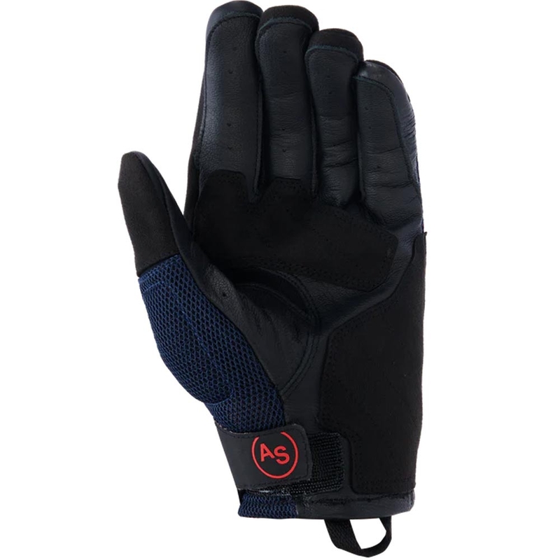 Alpinestars Manti Air motorhandschoenen donkerblauw-fluorescerend rood-zwart