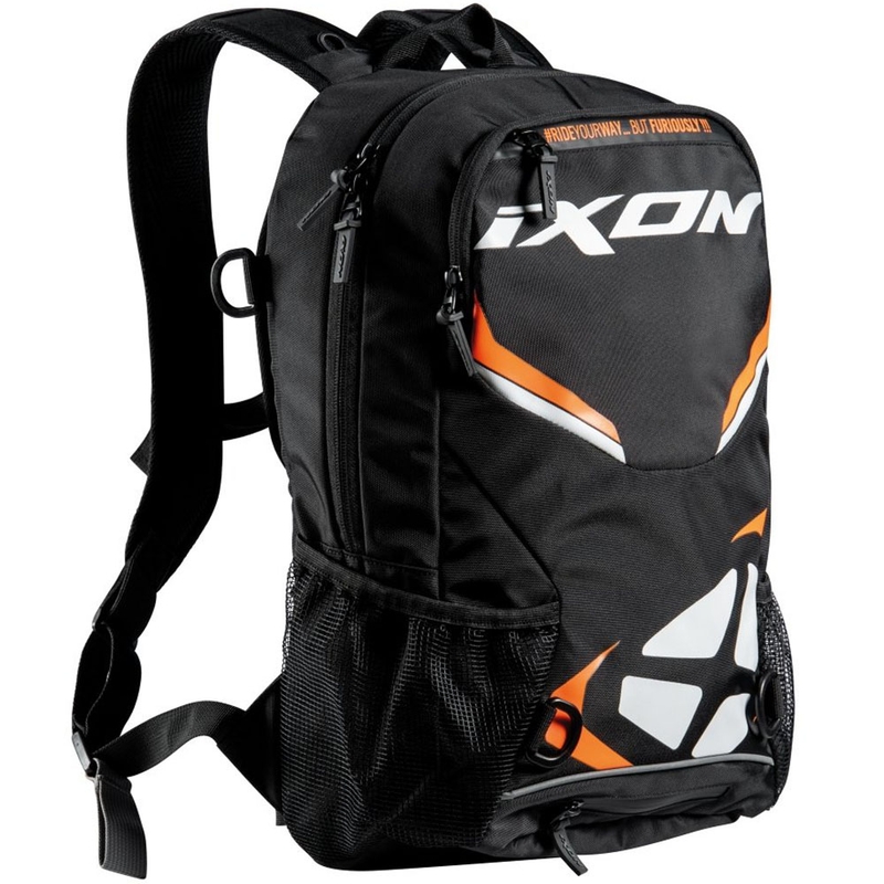 Motorrugzak IXON R-Tension 23 zwart-wit-oranje