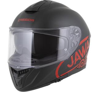 Cassida Integral GT 2.1 Jawa Solid integraal motorhelm matzwart-glanzend rood