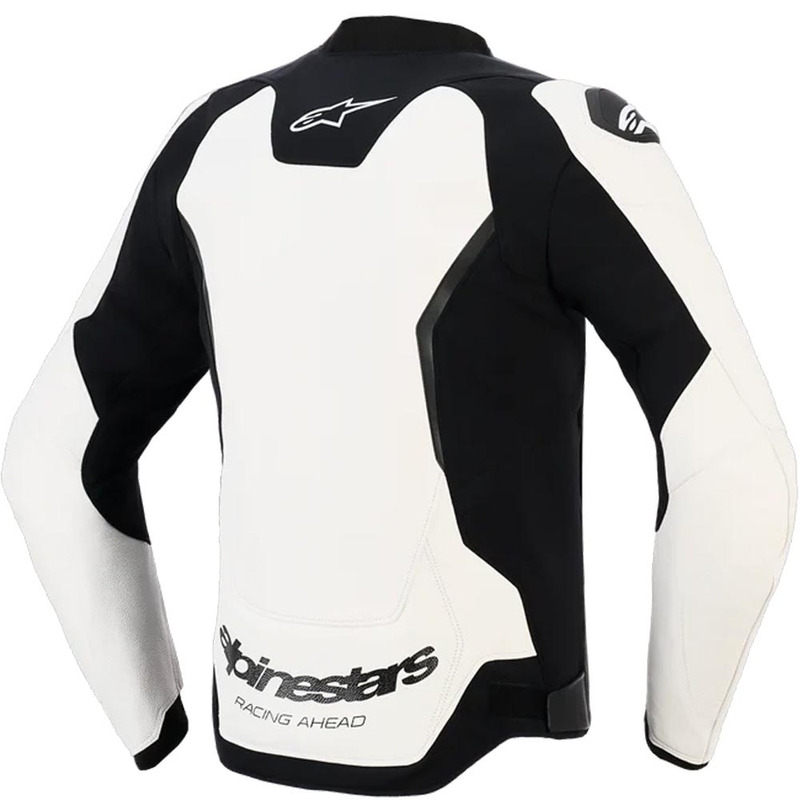 Alpinestars GP Force V2 leren motorjas wit-zwart