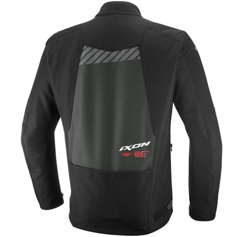 IXON Tyr motorjack zwart-antraciet-fluorrood