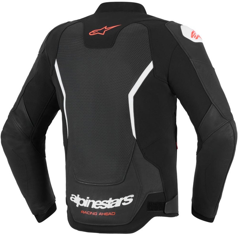 Alpinestars GP Force V2 Airflow leren motorjas zwart-wit