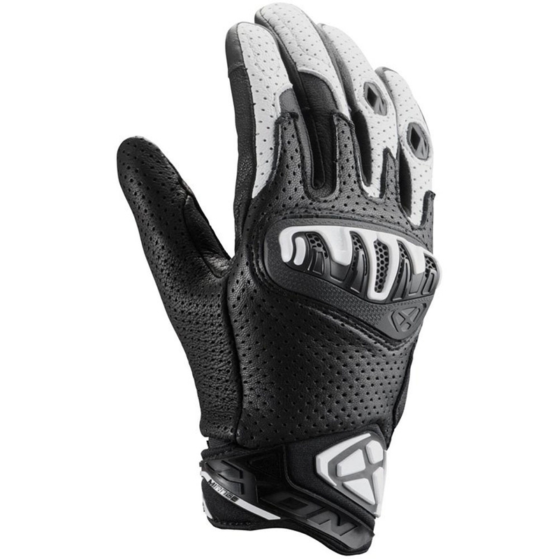 IXON Mirage Leather motorhandschoenen zwart-wit