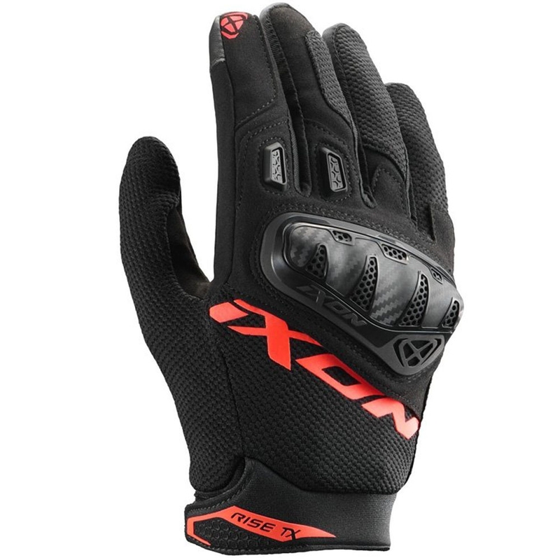 IXON Rise TX motorhandschoenen zwart-fluorrood