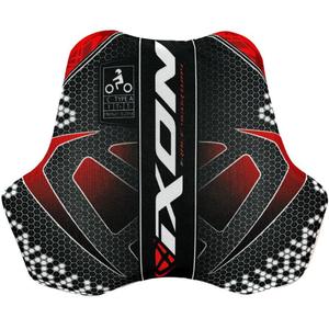 Borstbeschermer IXON IX-RACE zwart-wit-rood