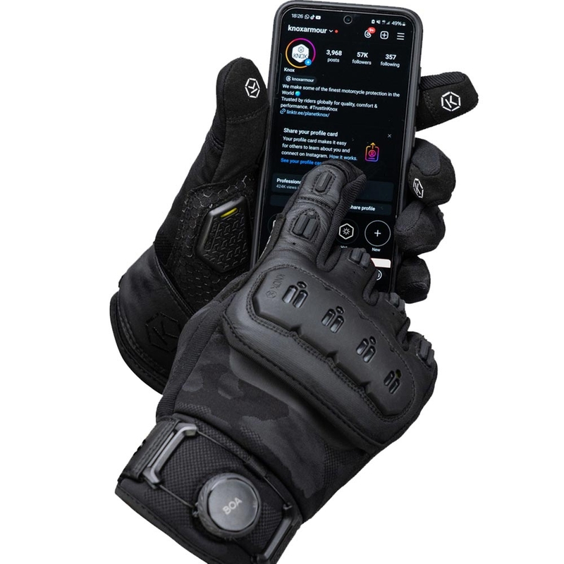 Knox Orsa Textile OR4 motorhandschoenen zwart