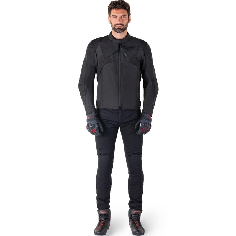 Alpinestars T-JAWS V4 waterdichte motorjas zwart-zwart