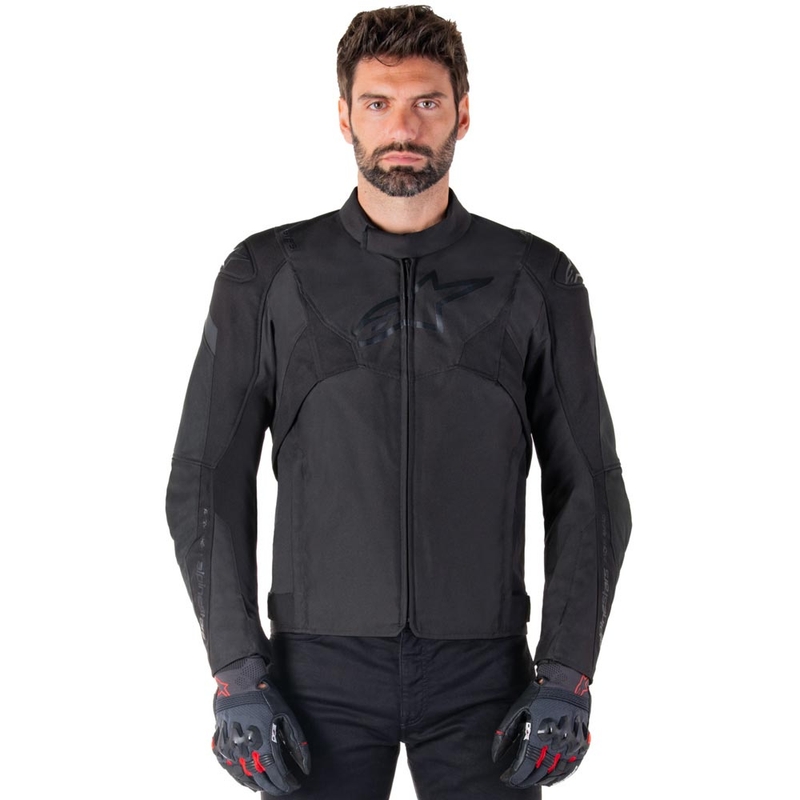 Alpinestars T-JAWS V4 waterdichte motorjas zwart-zwart