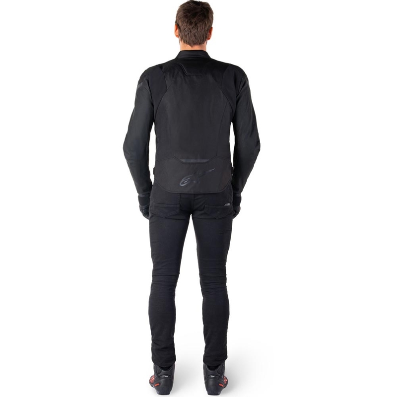 Alpinestars T-JAWS V4 waterdichte motorjas zwart-zwart