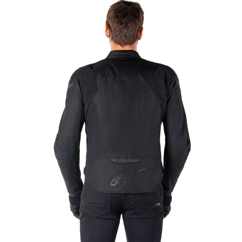 Alpinestars T-JAWS V4 waterdichte motorjas zwart-zwart