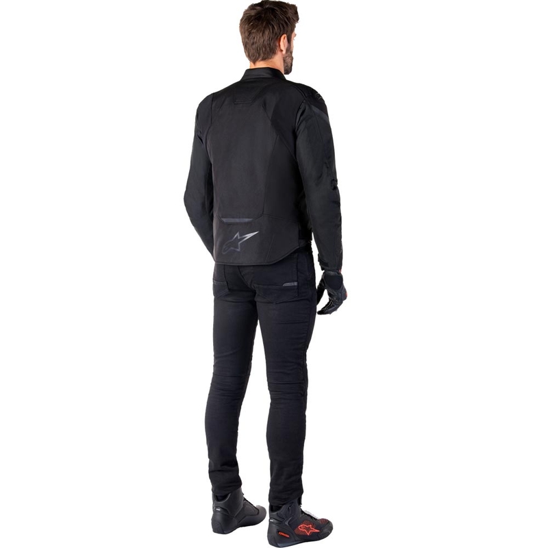 Alpinestars T-JAWS V4 waterdichte motorjas zwart-zwart