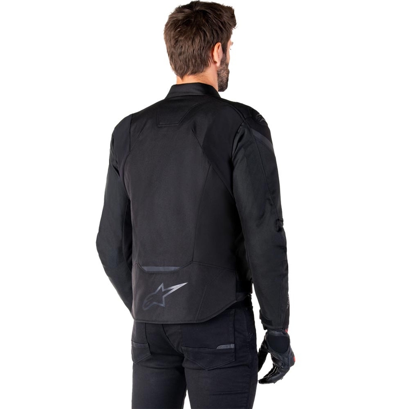 Alpinestars T-JAWS V4 waterdichte motorjas zwart-zwart