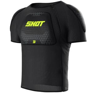 Shot Airlight T-Shirt zwart-fluogeel