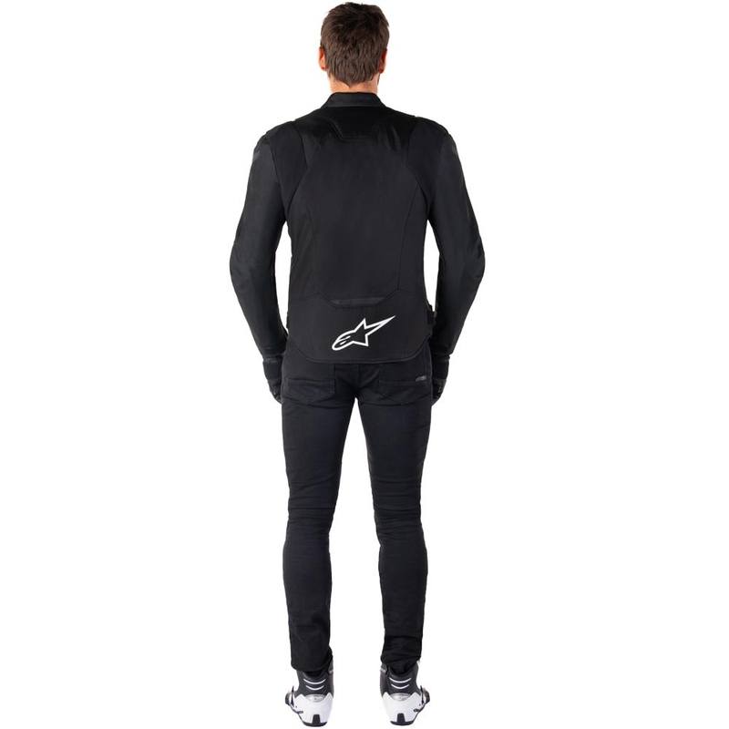 Alpinestars T-JAWS V4 waterdichte motorjas zwart-wit