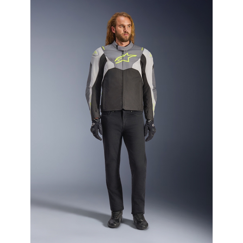 Alpinestars T-JAWS V4 Waterdichte Motorjas Zwart-Lichtgrijs-Grijs
