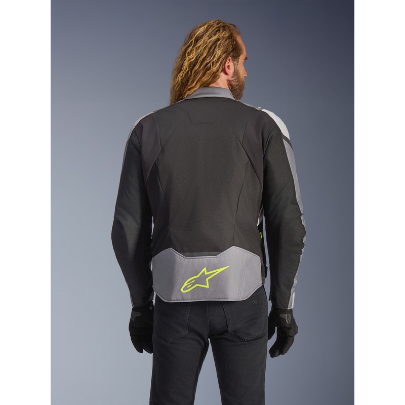 Alpinestars T-JAWS V4 Waterdichte Motorjas Zwart-Lichtgrijs-Grijs