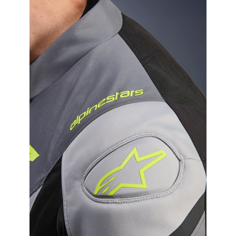 Alpinestars T-JAWS V4 Waterdichte Motorjas Zwart-Lichtgrijs-Grijs