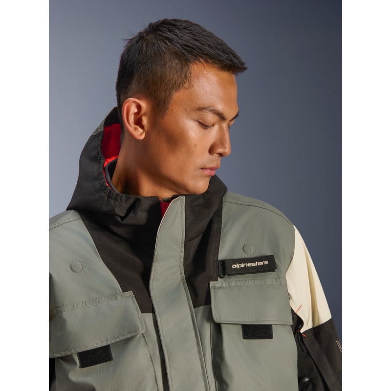 Alpinestars Mospher waterdichte motorjas grijs-zwart