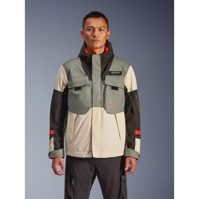 Alpinestars Mospher waterdichte motorjas grijs-zwart