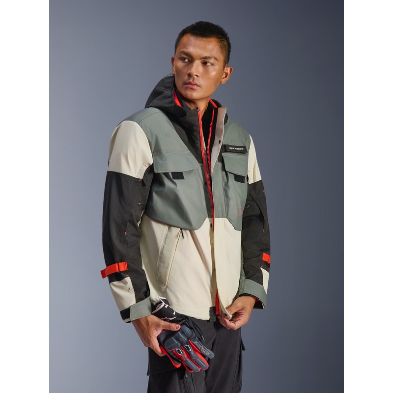 Alpinestars Mospher waterdichte motorjas grijs-zwart