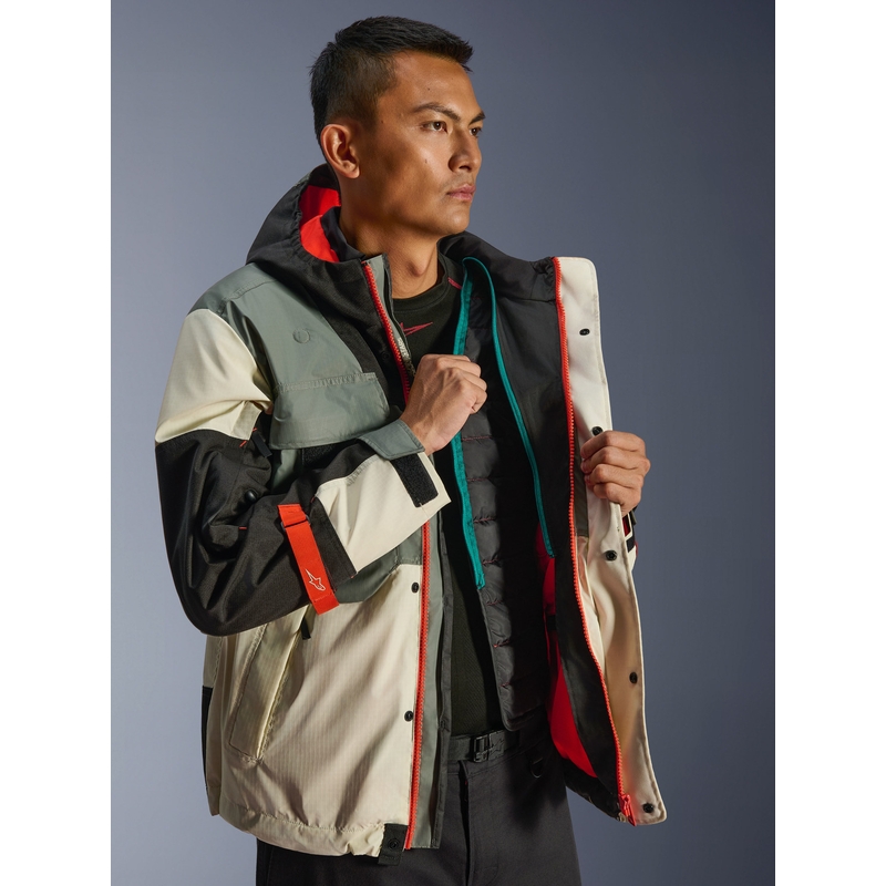 Alpinestars Mospher waterdichte motorjas grijs-zwart