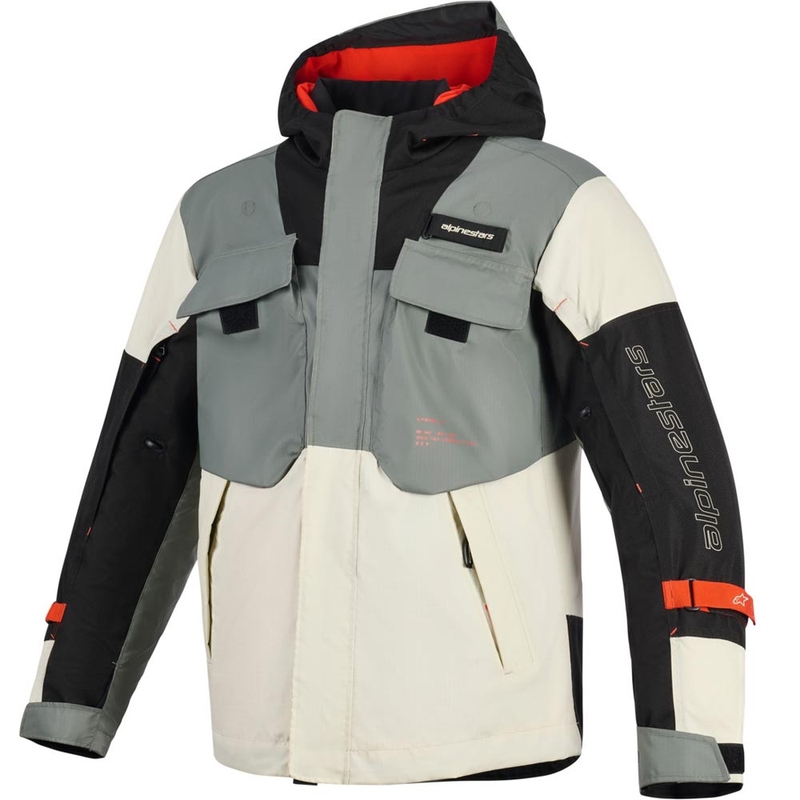 Alpinestars Mospher waterdichte motorjas grijs-zwart