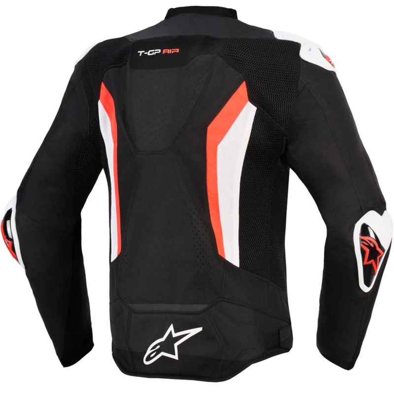 Alpinestars T-GP AIR motorjas zwart-fluorescerend rood