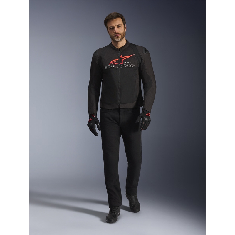 Alpinestars SMX Air motorjas zwart-rood-wit