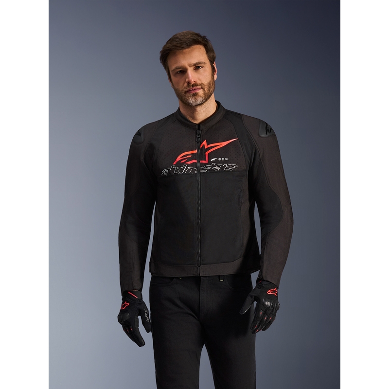 Alpinestars SMX Air motorjas zwart-rood-wit