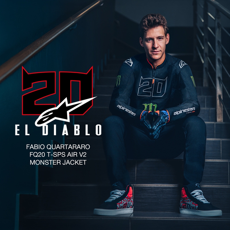 Alpinestars T-SPS Air V2 Monster FQ20 motorjas zwart-wit collectie