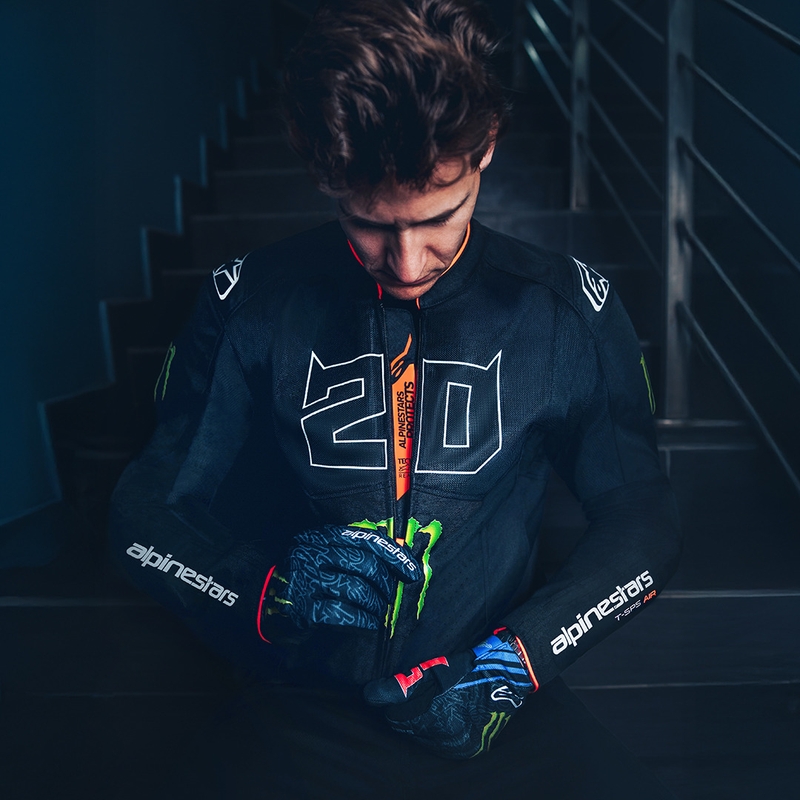 Alpinestars T-SPS Air V2 Monster FQ20 motorjas zwart-wit collectie