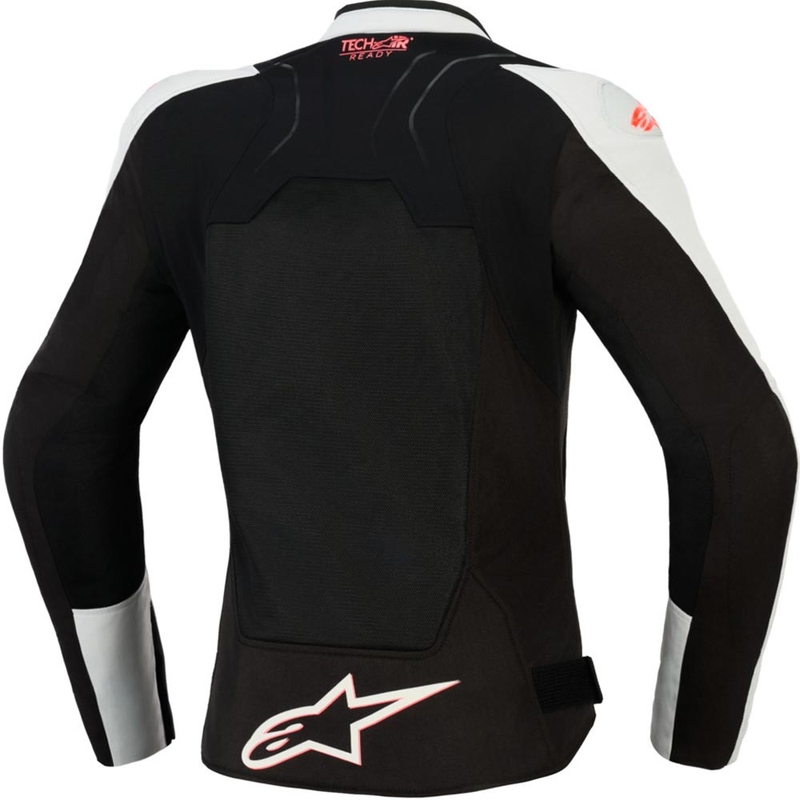 Alpinestars Stella SMX Air dames motorjas lichtgrijs-zwart-roze