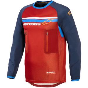 Alpinestars Maxdura Dual oranje-donkerblauwe motorcrossjersey