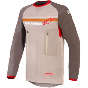 Alpinestars Maxdura Dual motorcrossshirt bruin-oranje