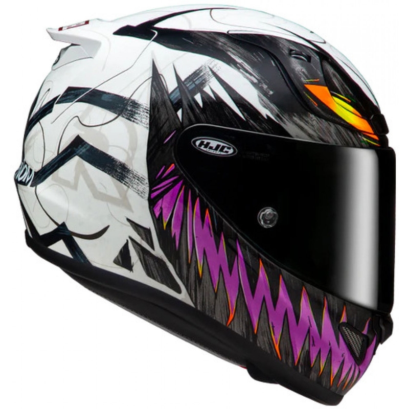 Integraal motorhelm HJC RPHA 12 Anti Venom 2 Marvel MC8 zwart-wit-paars