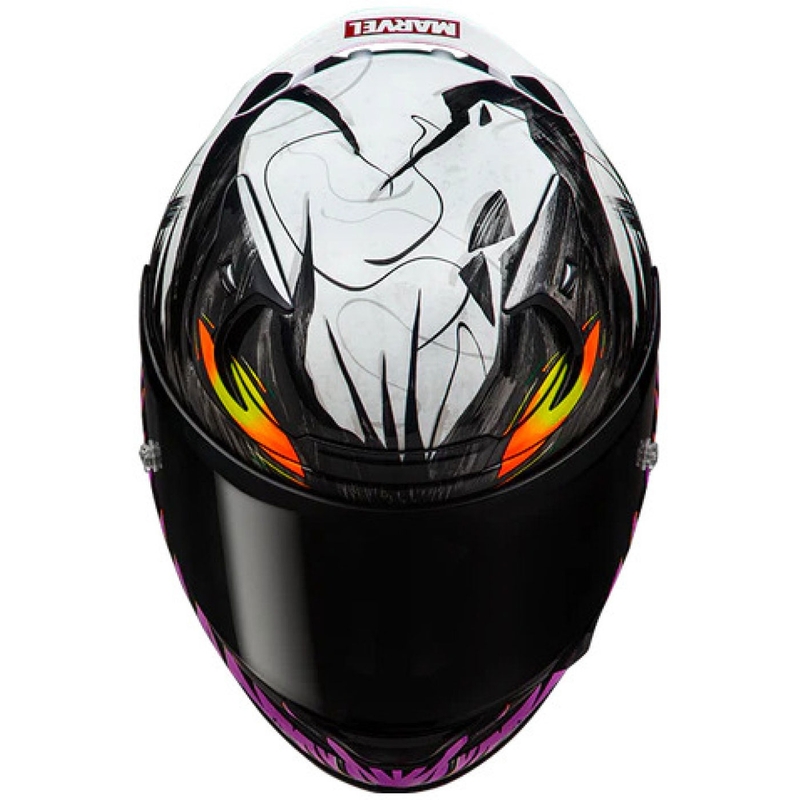 Integraal motorhelm HJC RPHA 12 Anti Venom 2 Marvel MC8 zwart-wit-paars