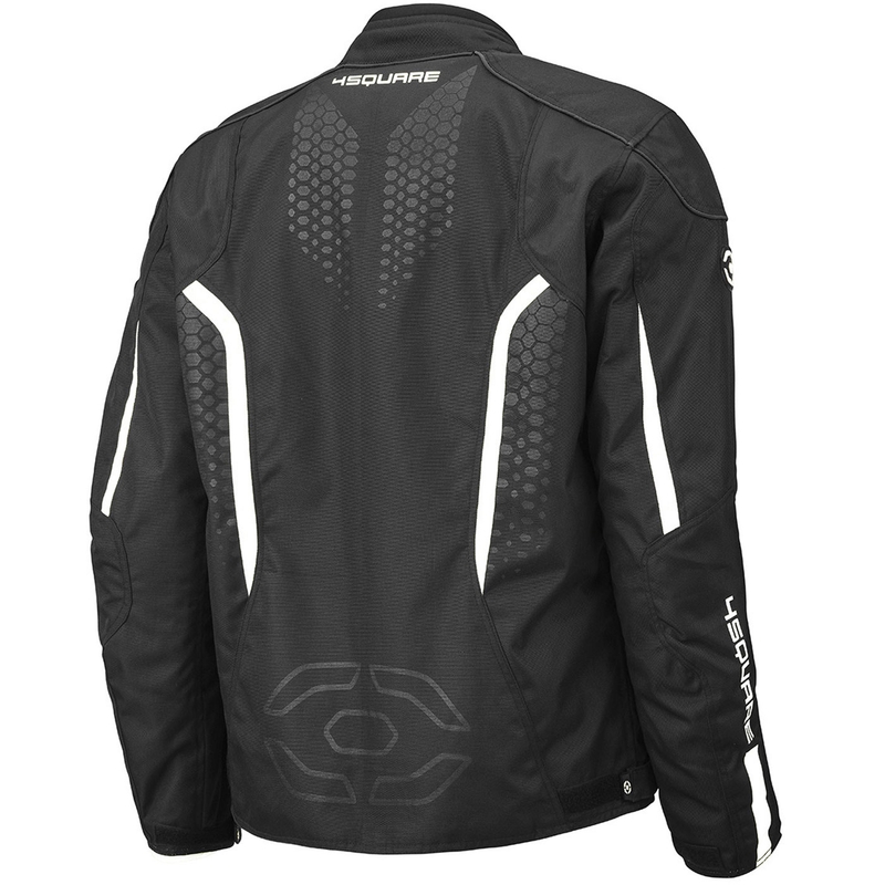 4SQUARE Sportster Dart motorjas zwart-wit