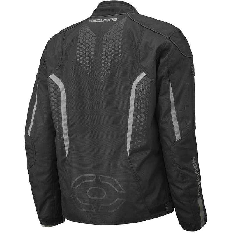 4SQUARE Sportster Dart motorjas zwart-grijs